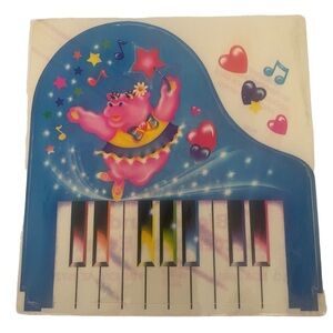 Vintage 1980's Lisa Frank Jumbo sticker RARE. Ballet Ballerina Hipo, piano.